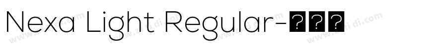 Nexa Light Regular字体转换